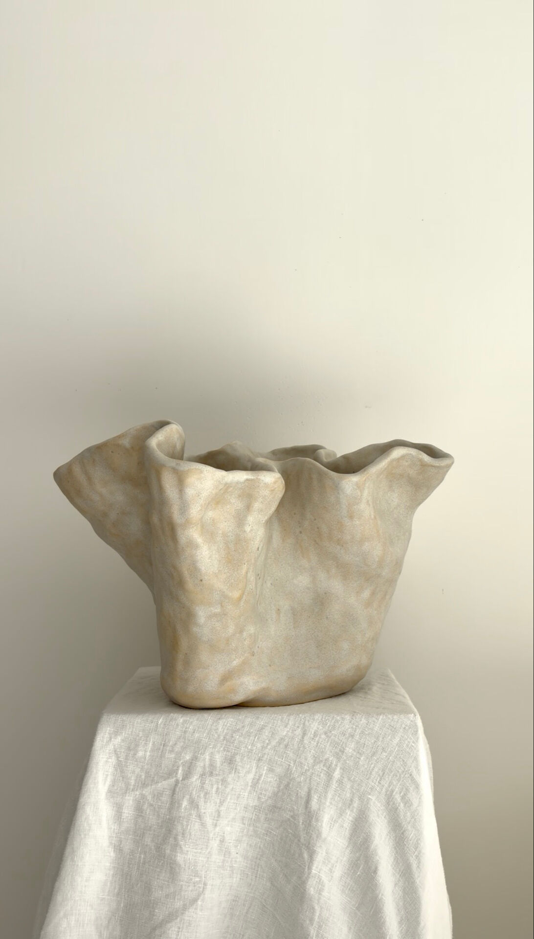 Handmade artisanal vase