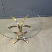 Vintage brass dining set by Belgochrom, 1970s