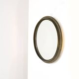 Grand Miroir lumineux en Bronze, Italie années 1960.