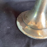 Cup/bezel in metal and glass