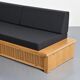 Banquette-lit dessinée par Charlotte Perriand pour Les Arcs, circa 1970.