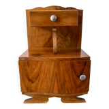 Art Deco veneer bedside table 30s