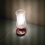 Vintage bedside lamp, tulip glass, 60s-70s