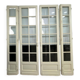 Double glass door in the living room of a Haussmannian apartment