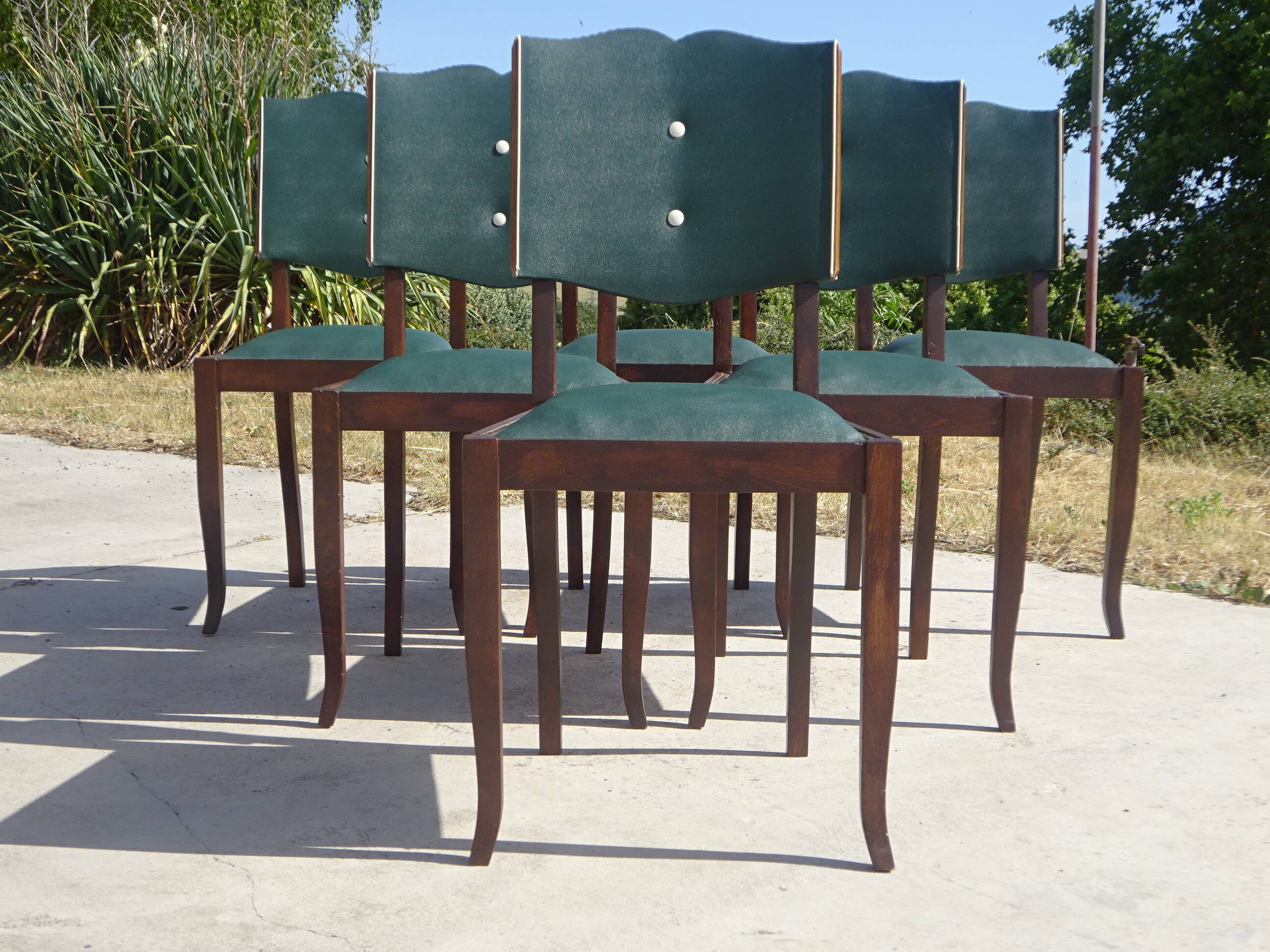 Restored Art Deco chairs, the 6.