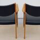 Fauteuils simili cuir scandinave