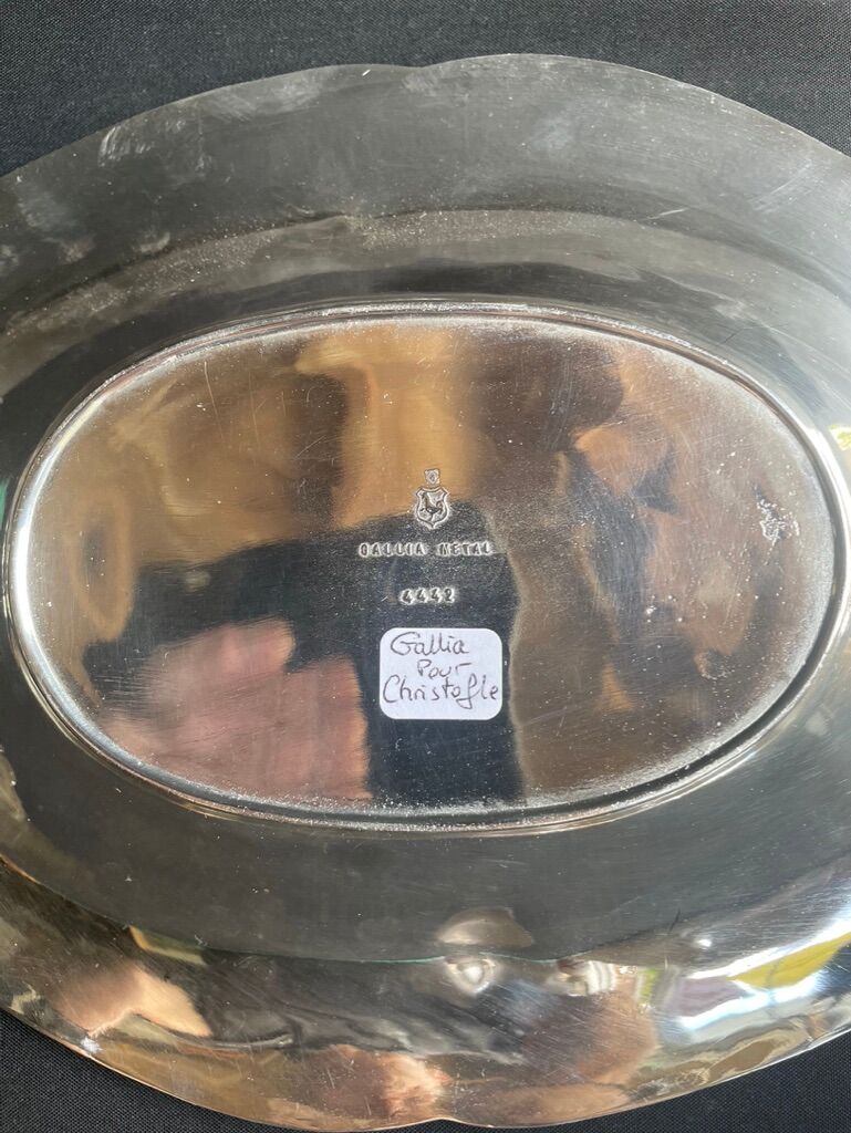 Basket with handles – Silver Metal – Alfenide, Gallia for Christofle