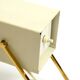 Great Mid Century metal bedside lamp with brass base by Kaiser Leuchten