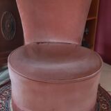 Antique velvet armchair