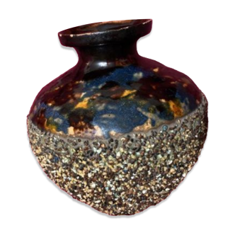 Vase terre cuite jaspée et granité poterie de chirens
