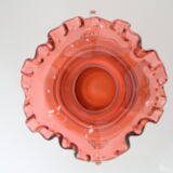 Art Czech glass vase, by Glasswork Novy Bor, 1950s