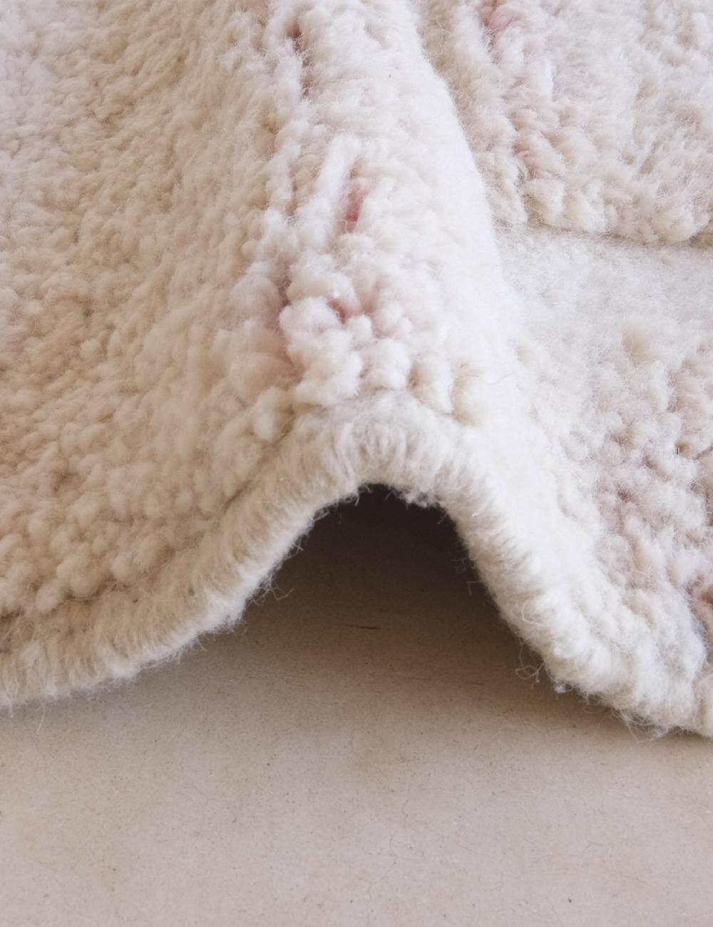 Tapis Rose poudré - 356 x 245 cm