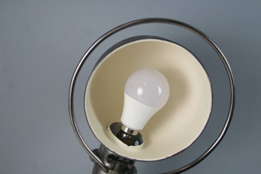 Jieldé graphite industrial wall lamp by Jean Louis Domecq