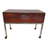 Vintage rosewood bedside table.