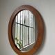 Oval cherry mirror