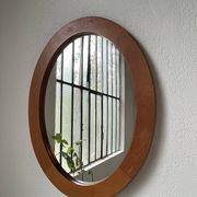 Oval cherry mirror