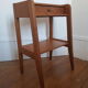 Wooden bedside table