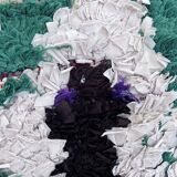 Old boucherouite berber carpet