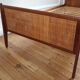 Vintage Scandinavian wicker and teak bed, Denmark 1960.