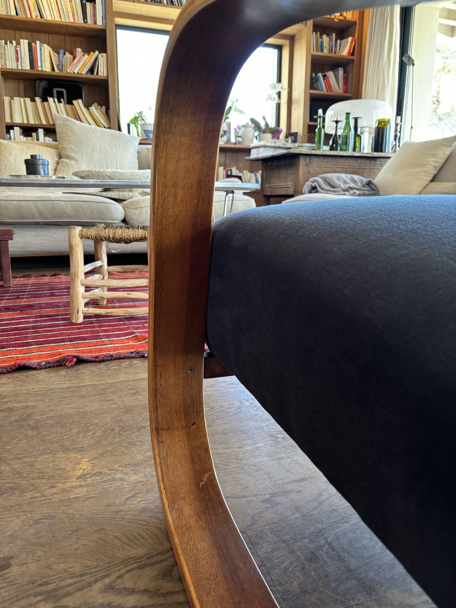 Vintage 1950s armchair inspired by Alvar Aalto, Set of 2