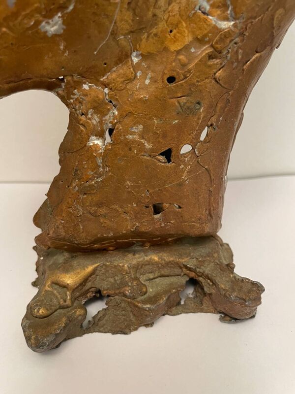 Pied de lampe vintage, création d’artiste années 70