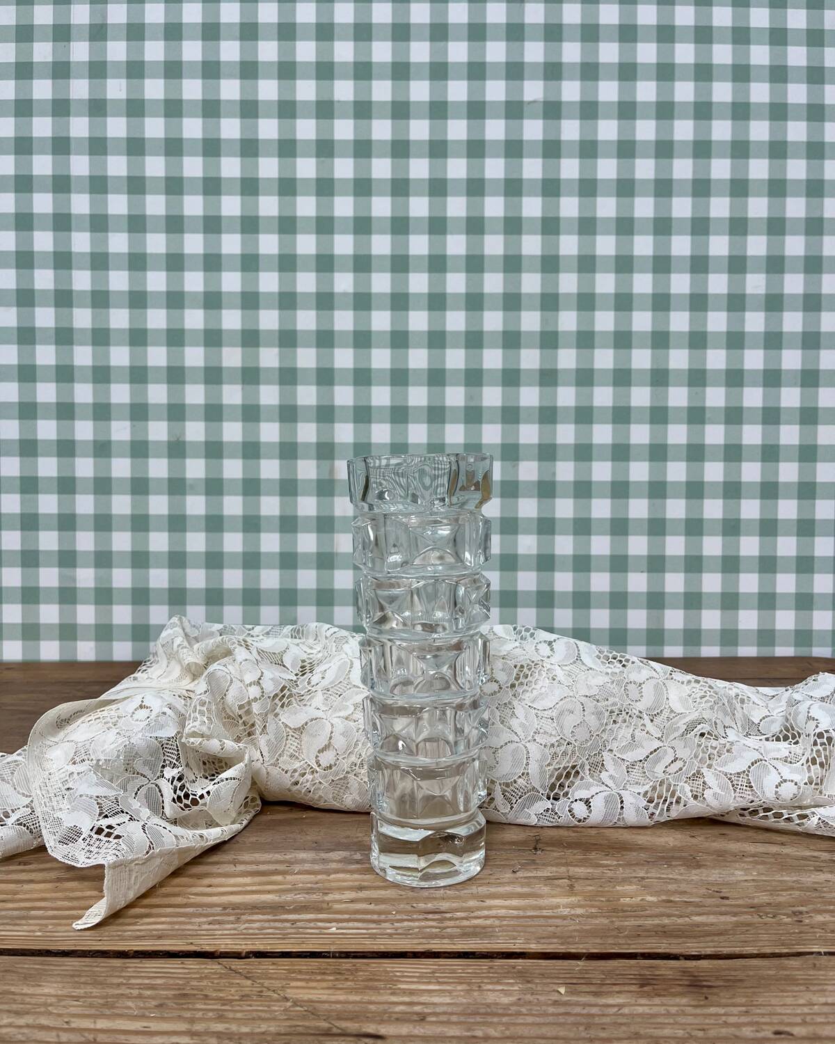 Vintage crystal vase