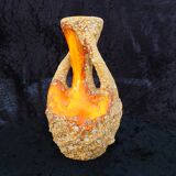 Vase orange Vallauris