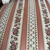 Pair of Louis XVI style chairs in painted wood and satin, classic elegance.