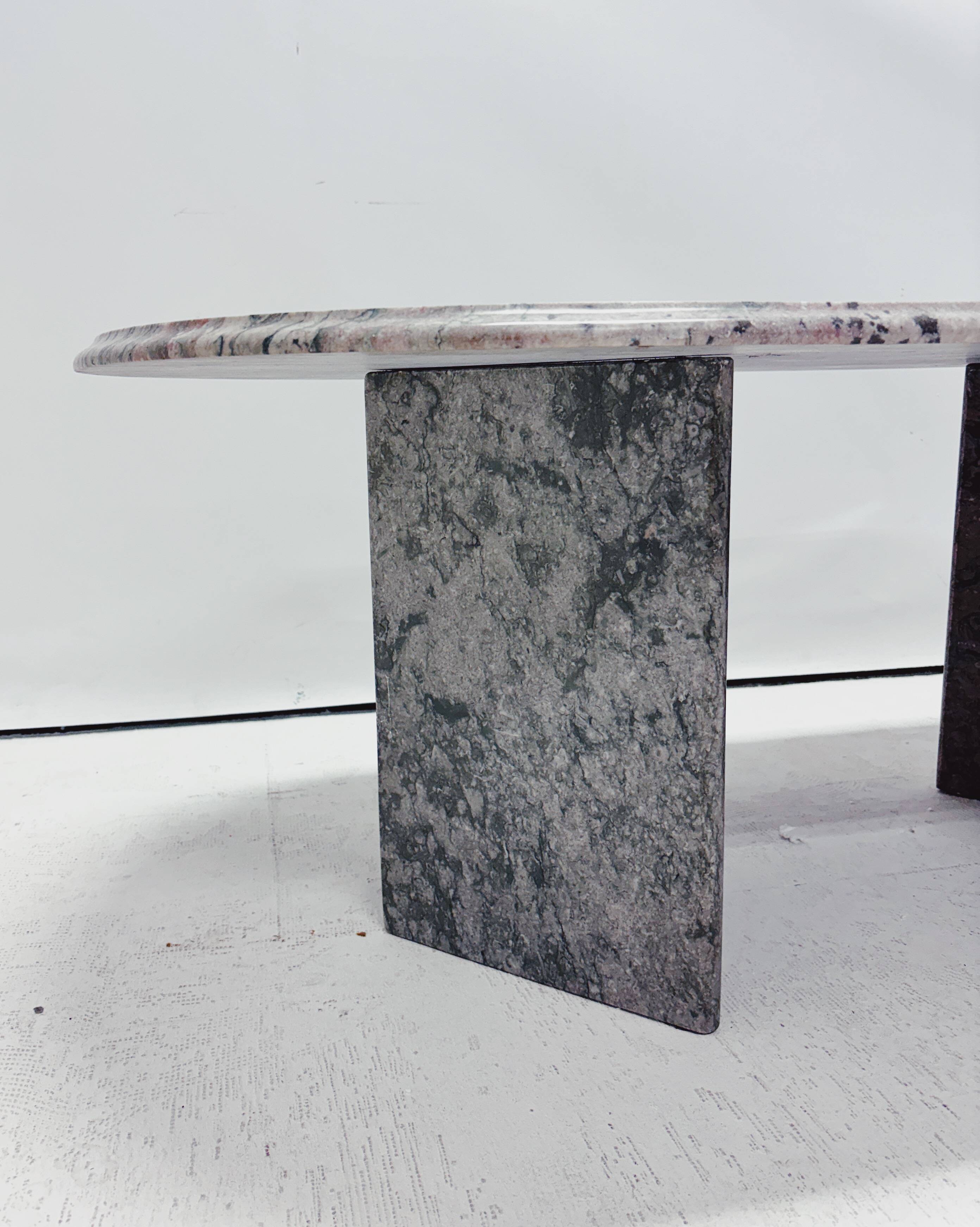 Oval vintage coffee table
