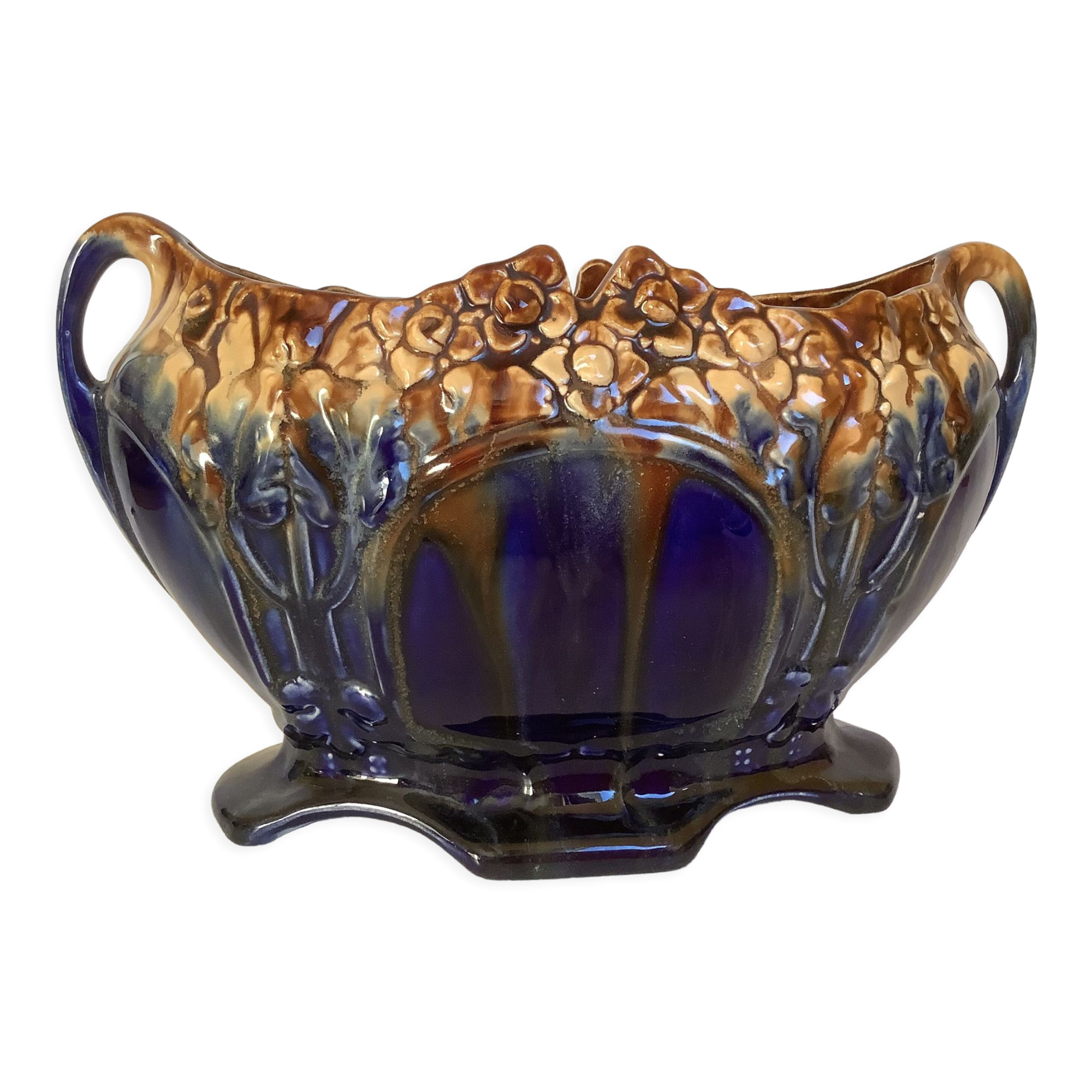 Old earthenware planter vase Belgium