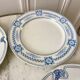 Lot of 4 mismatched flat plates terre de fer "alton" late nineteenth