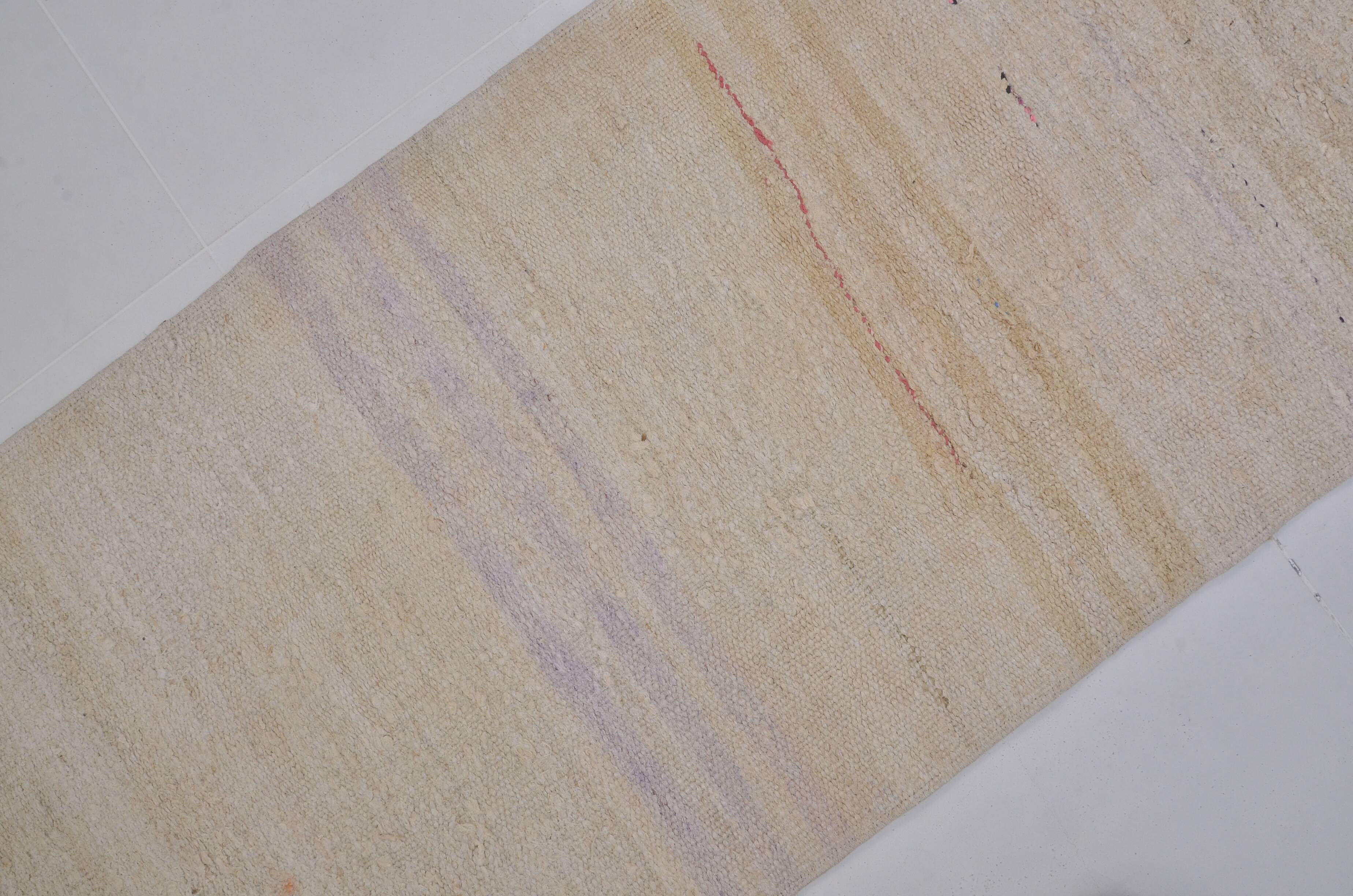 Vintage Turkish Hemp Kilim Runner sku3982