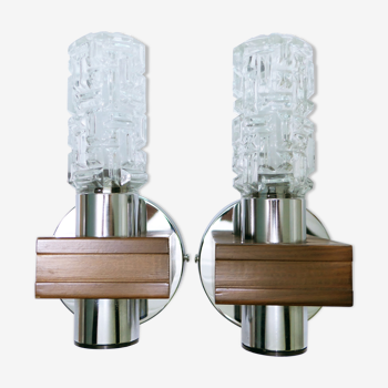 Pair of wall lamps 1960