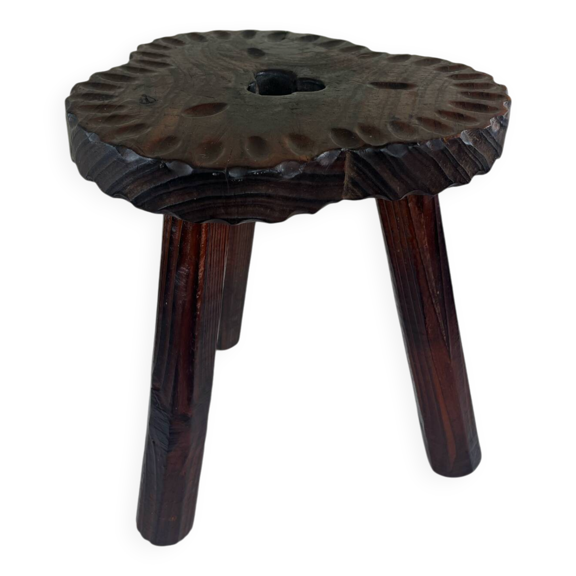 Brutalist tripod stool