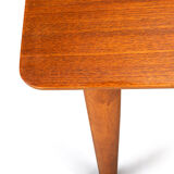 Teak danish extendable dining table, 1960