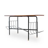Coffee table with side magazine racks, 1960s.