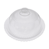 Dish bell accompanied by its dish arcoroc