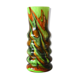 Opaline Florence vase by Carlo Moretti 70s, Italy