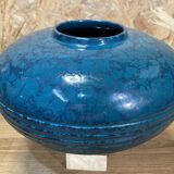 Vase ball earthenware Saint-Clement, France, art deco era