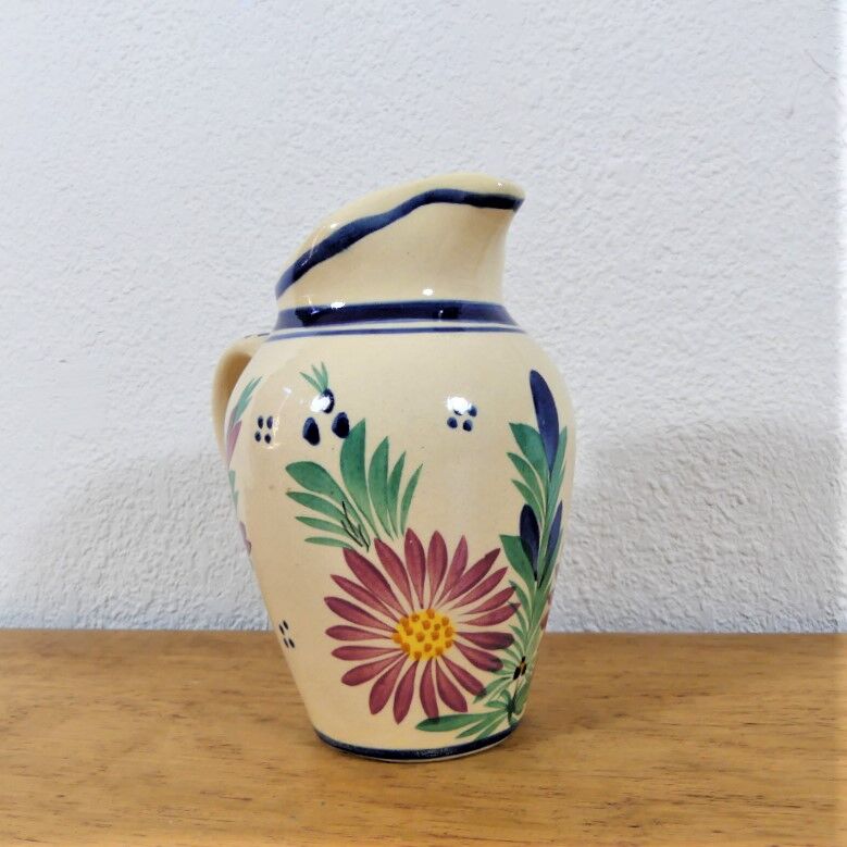Pitcher in earthenware signed Henriot