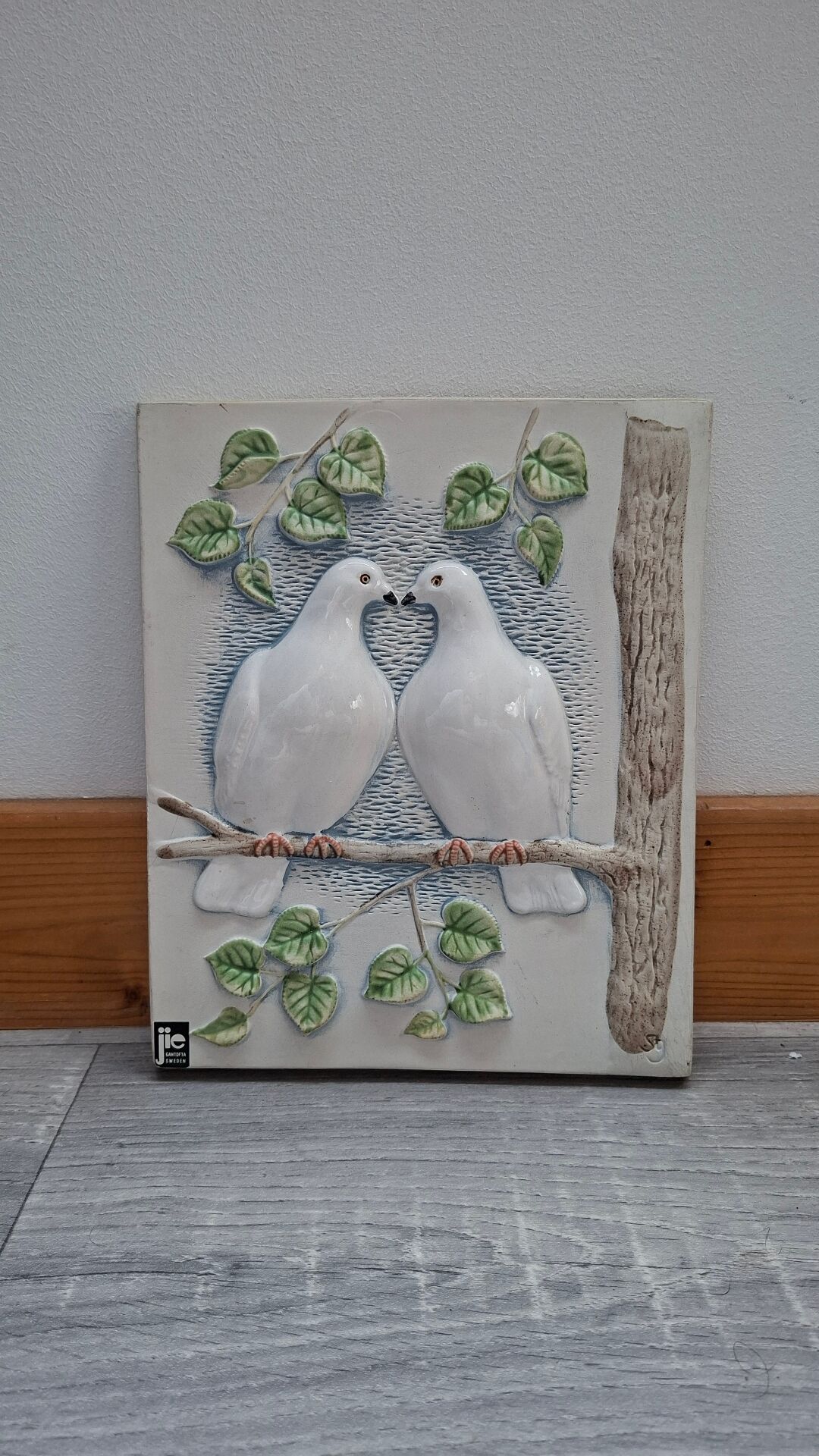 Wall plaque in ceramic JIE Gantofta, Sweden
