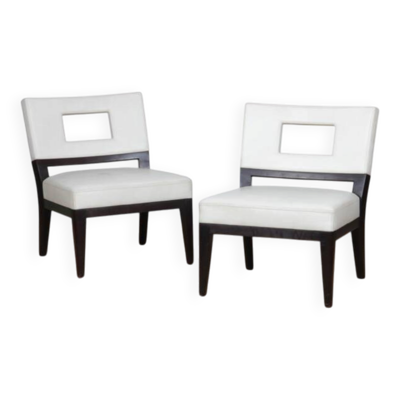 Paire de fauteuils par Christian Liaigre pour Holly Hunt, 1990