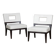 Pair of armchairs by Christian Liaigre for Holly Hunt, 1990