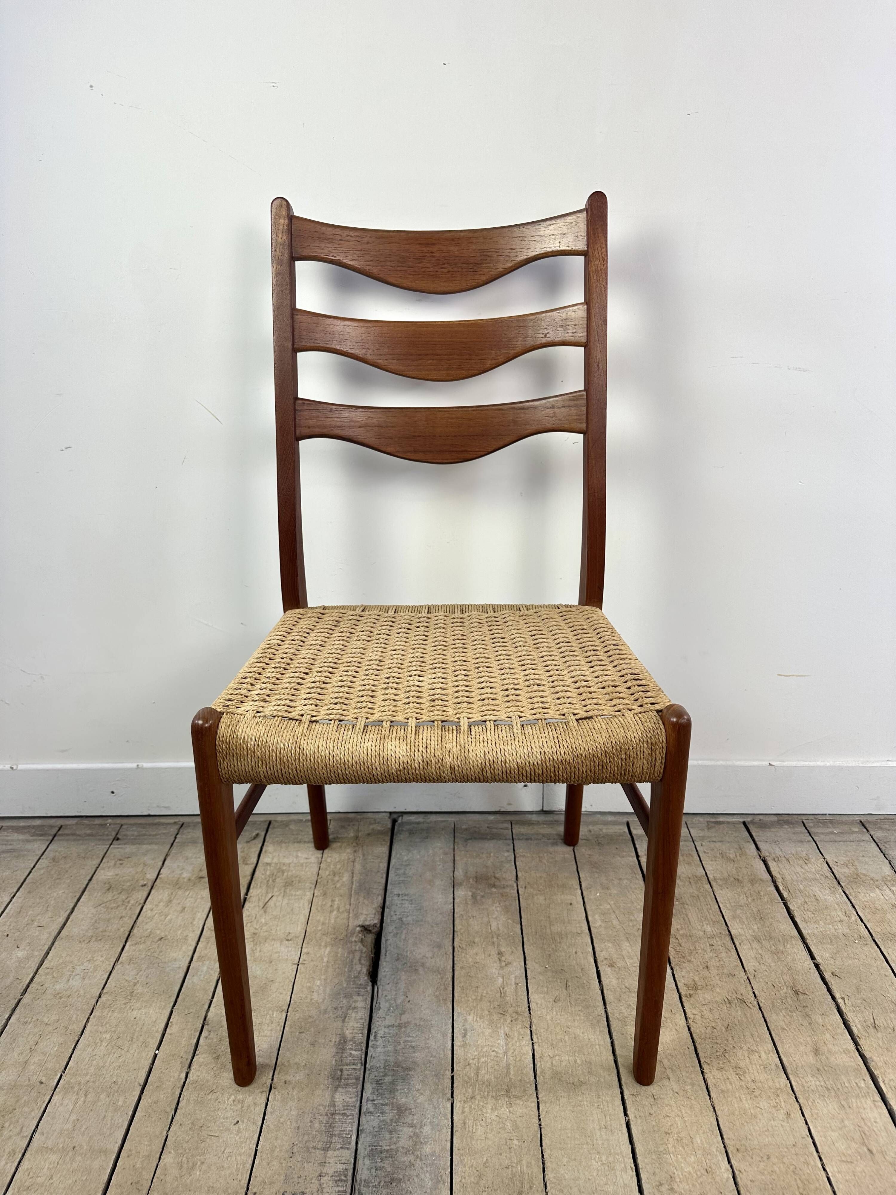 Danish vintage chairs (set of 8) by Arne Wahl Iversen 1960s