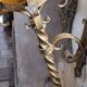 Pair of wrought iron torches