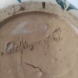 Ceramic vase ball signed elchinger