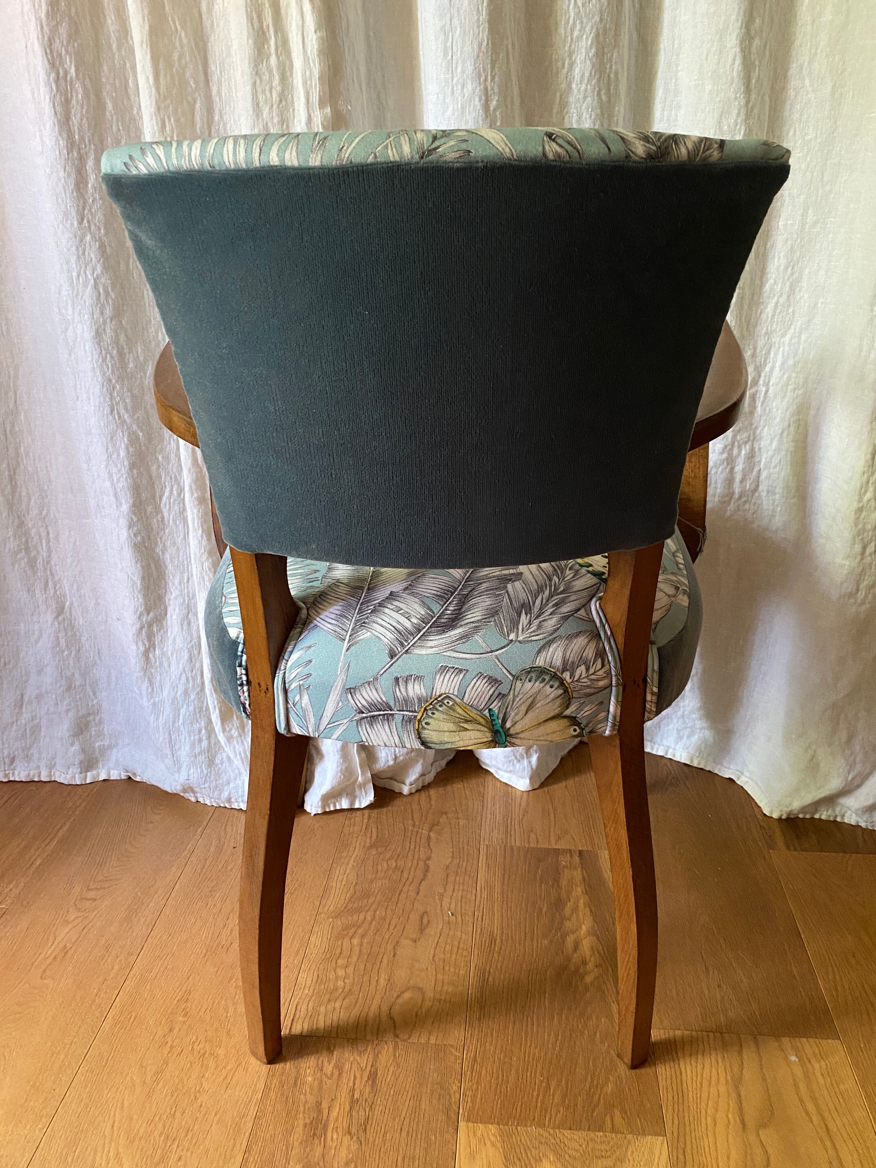 Armchair bridge Fabric "Bohemian" by Thévenon