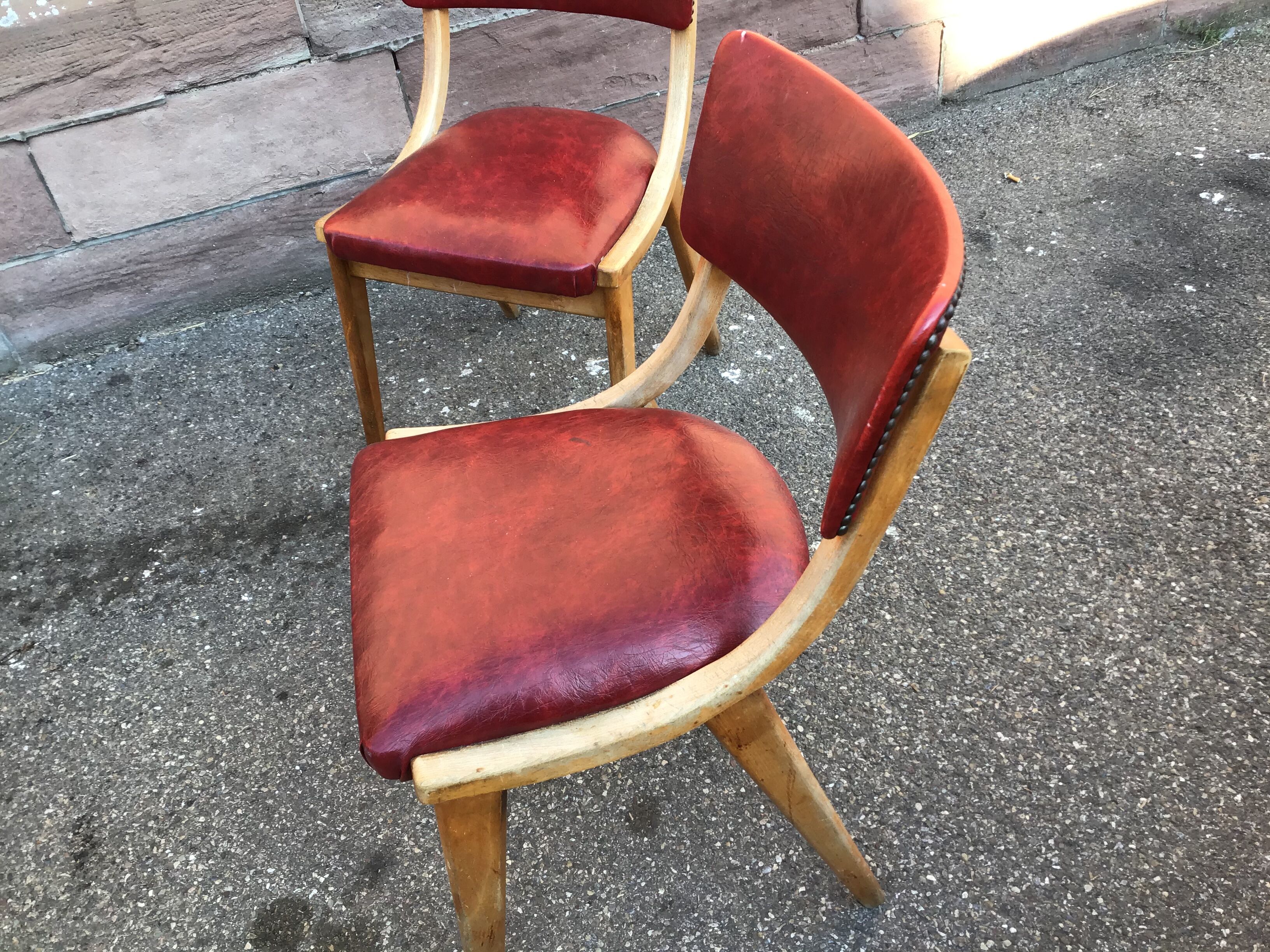 Set of 3 Scandinavian chairs 1960