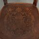 Ensemble de quatre chaises de bistro antiques de la fin du 19e/début du 20e siècle.
