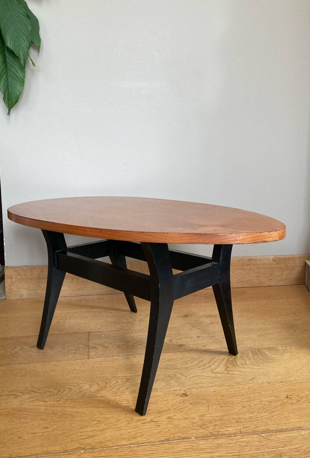 Scandinavian teak side table 1950s/60s menhir top